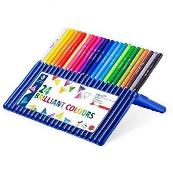 Staedtler 132958 - ERGOSOFT Coloured Pencils, Wallet of 24