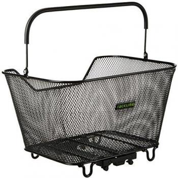 Racktime Unisex_Adult Korb Bask-it Basket, Black, 41.5 x 30 x 21.5 cm, 20 Liter