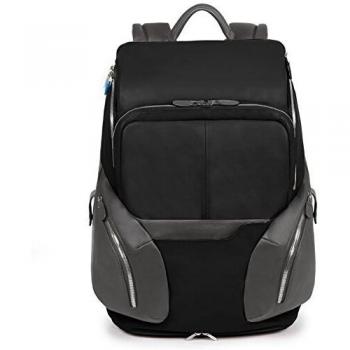 Piquadro CA3773OS/N Mochila de a diario, 36 cm x 19.5 cm x 46 cm, color Negro