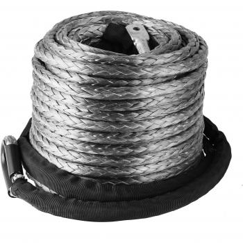 orangea sintético cabrestante cuerda 28 m sintético cabrestante cuerda de cable de línea 9200 kg sintética con funda protectora para SUV ATV UTV Jeep camión barco Ramsey