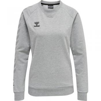 Hummel Sudadera Move Grid Cotton - Sudadera de algodón para mujer, diseño moderno, cómoda y transpirable