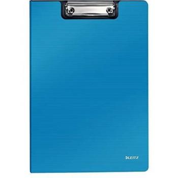 Carpeta con clip LEITZ Solid A4, azul claro, espuma de polietileno