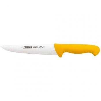 Arcos Serie 2900, Cuchillo Carnicero, Hoja de Acero Inoxidable Nitrum de 200 mm, Mango inyectado en Polipropileno Color Amarillo