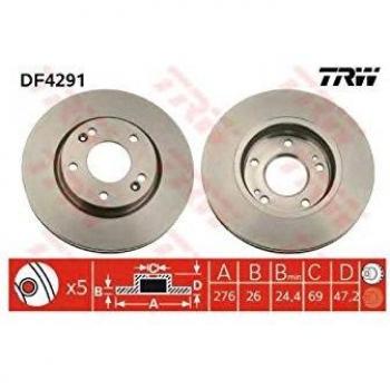 TRW Automotive AfterMarket DF4291 Brake Disc