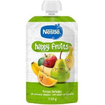 Compota Pouch Happy Fruits Frutas Variadas Nestlé 110g