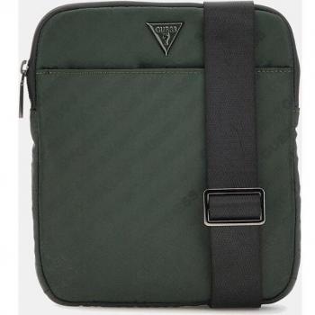 Bandolera Guess HMGLACP4123 Glassic Eco Crossbody Flat Green con Inscripción Logotipo