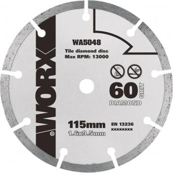 Disco diamante Worx WA5048 Ã115mm WX427