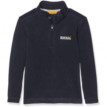 Regatta Boys & Girls Hot Shot II Half Zip Fleece Top - Navy - Size 11-12y