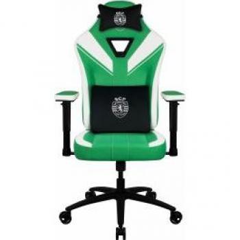 Silla para juegos ThunderX3 EAZE - Edición SCP, características: diseño ergonómico, soporte lumbar ajustable, reposabrazos 2D, tapizado en cuero sintético de alta calidad, base de metal resistente,