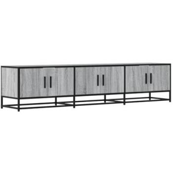 Mueble para TV de madera de ingeniería gris Sonoma 180x35x41 cm