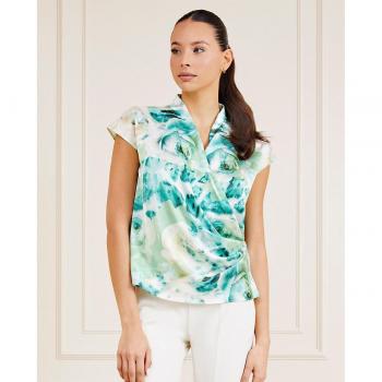Blusa de mujer escote cruzado y estampado floral Marciano by Guess