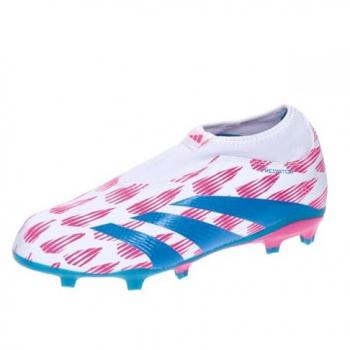 Botas de fútbol para niños adidas Predator League FG, características: diseño laceless, suela FG para césped firme, parte superior sintética para un toque óptimo, tecnología de control en el balón, plantilla acolchada para mayor comodidad
