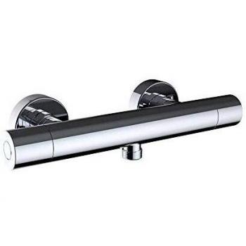Clever 60415 Grifo de Ducha Termostático sin Accesorios Nine Slim, Urban, Cromado
