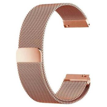 Correa Universal 22mm Metal Rosa Dorado para Amazfit GTR/Stratos/Huawei/Samsung