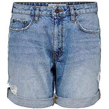 JACQUELINE de YONG DIUM Blue Denim Abbigliamento Donna Shorts 15201129