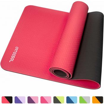 arteesol Colchoneta de Yoga, colchoneta de Ejercicios Gruesos y Antideslizantes para Ejercicios de Pilates y Ejercicios de Piso