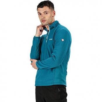 Regatta Highton-Forro Polar Bicolor con Cremallera Integral Y Tejido Elástico Extol Fleece, Hombre, Gulfstream/Gulfstream, XXL