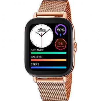 Lotus Smartwatch 50045/1 Smartime con Correa de Acero Inoxidable 316L, Bluetooth para Mujer