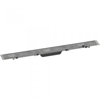 Desagüe de ducha cortable y alicatable 70 cm Hansgrohe RainDrain Rock - Acero inoxidable, diseño personalizable