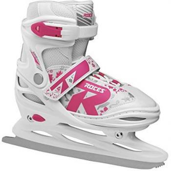 Roces Patines de Hielo Jokey Ice 2.0 - Patines sobre hielo, diseño ergonómico, bota acolchada, cierre de hebilla y cordones, cuchillas de acero inoxidable, talla ajustable