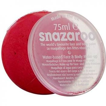 Snazaroo - Pintura facial y corporal, 75 ml, color rosa brillante, profesional a base de agua, pastilla de aquacolor individual para adultos, niños y efectos especiales