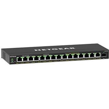 NETGEAR Switch PoE de 16 puertos GS316EP, Switch Ethernet Plus con 15 puertos PoE+