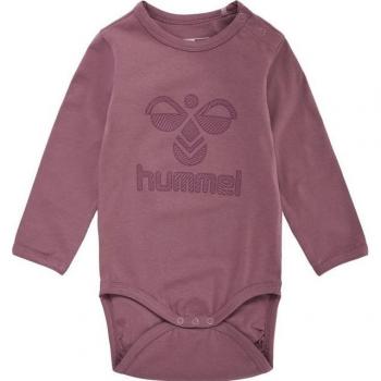 Hummel Fastwo Flipper Long Sleeve Bodysuit for Boys in Wistful Mauve, 9-12 Months