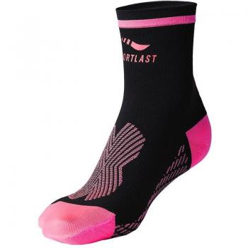 Sportlast Pro Calcetines de Compresión, Negro / Coral, XL