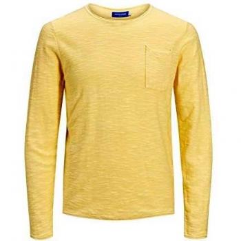 Jack & Jones JORNIELS Organic Knit Crew Neck Suter Pulver, Flan, M para Hombre