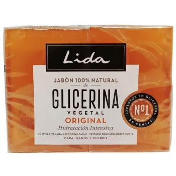 Pastilla de Jabón con Glicerina Lida. 2 x 125grs