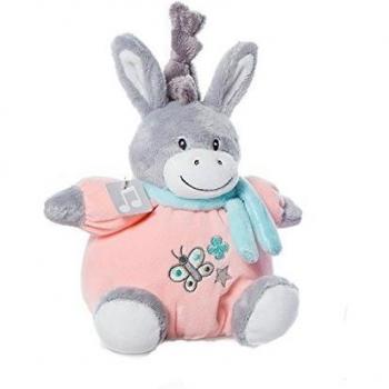 BABY MINI BURRO NARANJA MUSICAL 15CM