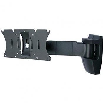 Soporte de Pared OMB Bisolution BK, Orientable Verticalmente +-20º, Giro 190º, VESA 50/75/100/100x200, Capacidad Máxima 20kg, Color Negro