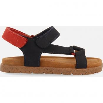 Gioseppo - Sandalias de niño de piel con doble cierre ajustable en azul marino