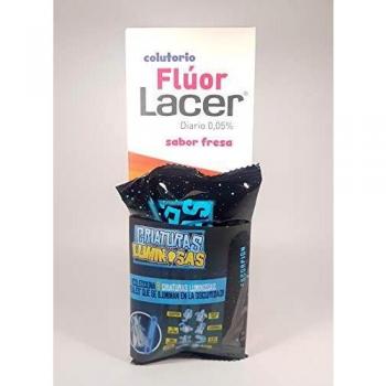LACER Flúor Diario Fresa Colutorio Infantil, 500ml REGALO Criatura Luminosa