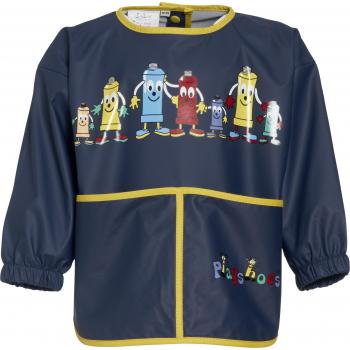 Playshoes Painting Apron with Sleeves Delantal Unisex niños, Azul