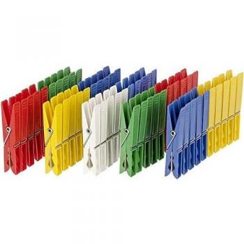 Wenko Pinzas para La Ropa, Polipropileno, Multicolor, 3x3x7 cm, 50 Unidades