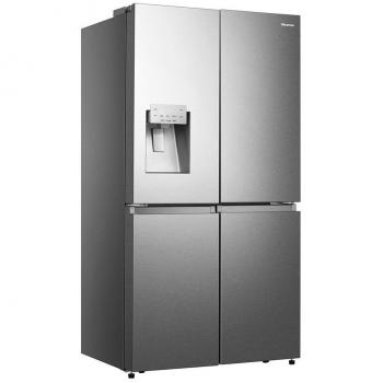 Hisense RQ760N4SASE Frigorífico Americano Multidoor Independiente No-Frost 584 L Clase E Acero Inoxidable con Dispensador de Agua y Conexión Wi-Fi