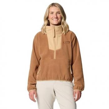 Forro polar Columbia Sequoia Grove Half Zip Fleece marrón mujer - XL