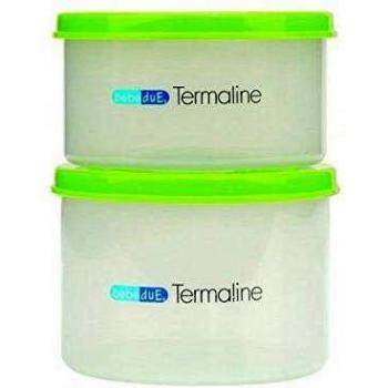 BebeDue - Set Picnic de 2 Fiambreras Bebé Due transparente/pistacho