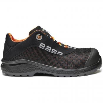 Base Protection, BE-FIT Calzado de Seguridad para Hombres y Mujeres, Negro y Naranja, Talla 40