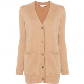 Max Mara Women's Wool and Cashmere Blend Cardigan in Camel | Size XS | 21346052600