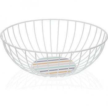 Cesta Metálica Blanca Jasper - Elegante Solución de Almacenamiento