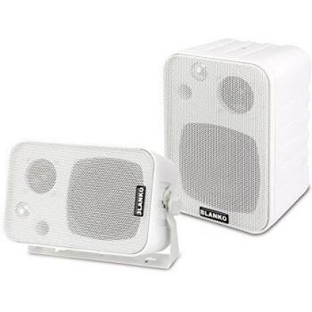Mini Altavoces Estéreo 3 Vías con Soporte, Blancos - Dynavox LS-5L3