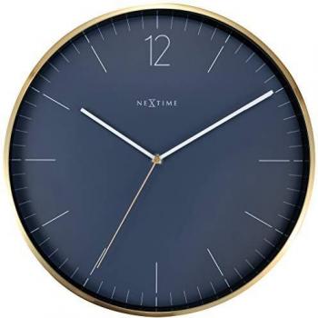 Reloj de pared Vintage Esencial Dorado Nextime 3252BL - Cristal/Metal