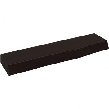Estante de pared de madera de roble tratado macizo marrón oscuro 40x10x4 cm