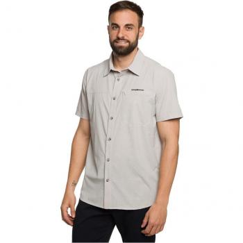 Camisa de montaña para hombre Trangoworld Esera Vn, manga corta, color gris