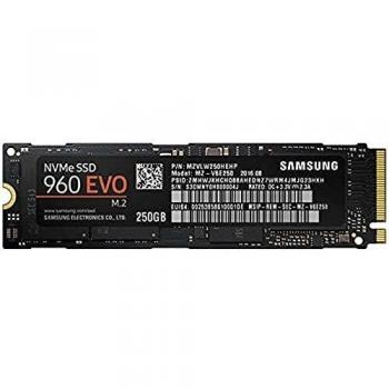 Samsung 960 EVO Series - 250GB PCIe NVMe - M.2 Internal SSD (MZ-V6E250BW)