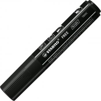 Marcador Acrílico STABILO FREE Acrylic T800C Negro