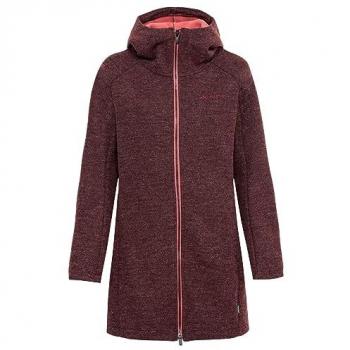 Vaude Forro Polar Con Cremallera Tinshan III, Chaqueta Outdoor Mujer, Color Rojo, Talla 38