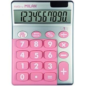 Blíster calculadora de sobremesa 10 dígitos Silver Rosa